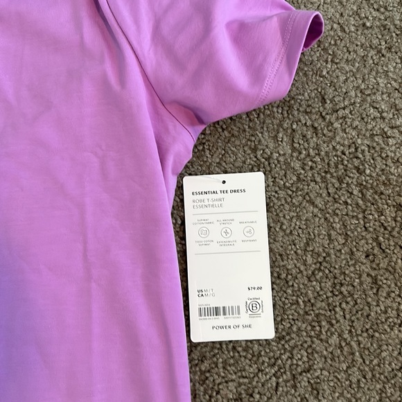 NWT Athleta Essential Tee Dress Orchid MT - Picture 7 of 9